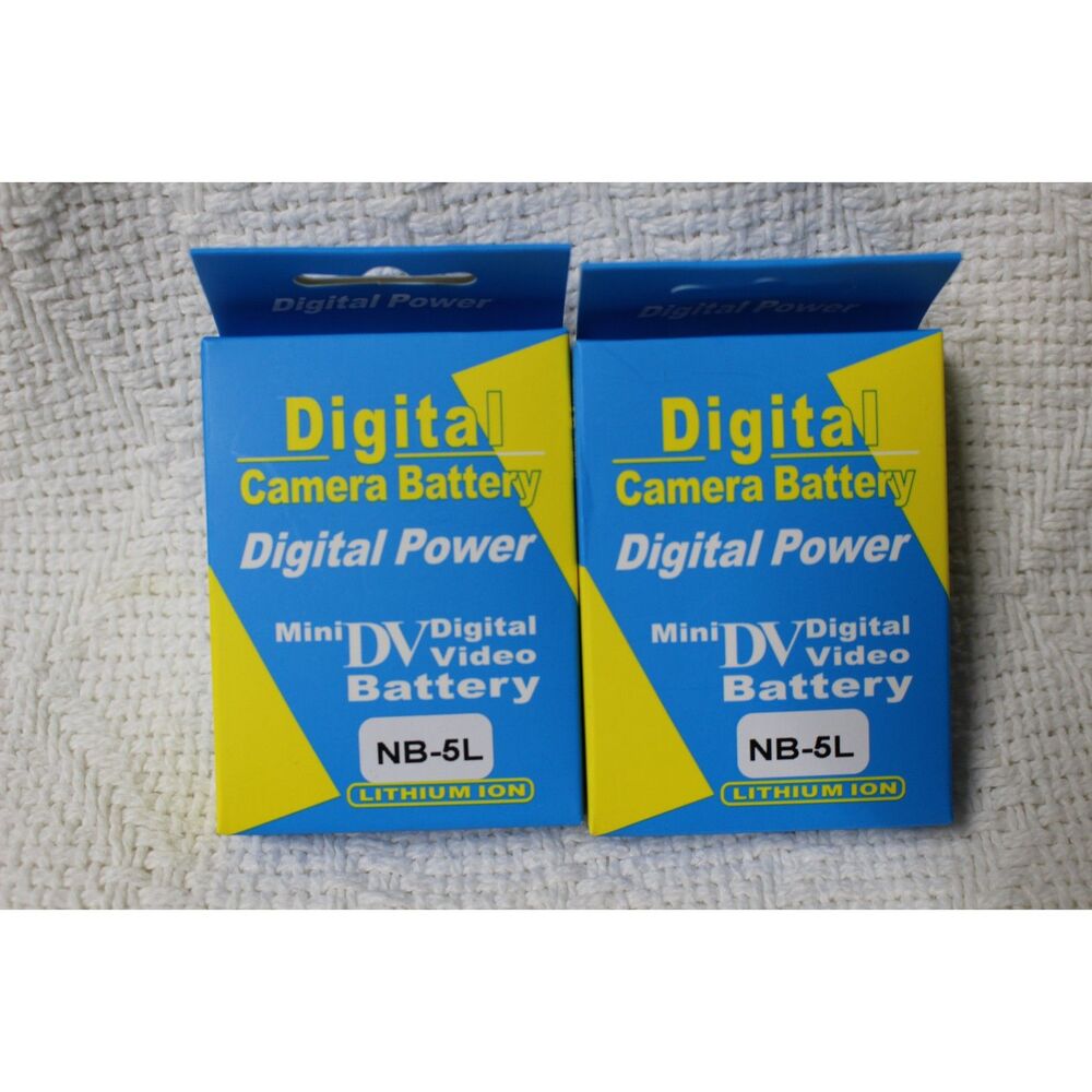 2 Pk Digital Video Camera Mini DV Lithium Ion Battery NB-5L (New)